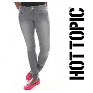Hot Topic LOVEsick Grey THE Skinny Denim Jeans